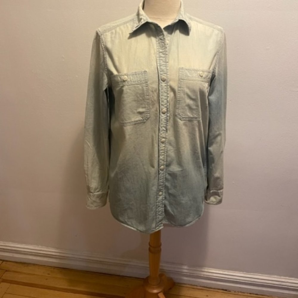 Ralph Lauren Denim & Supply long sleeve dip-dye chambray button down shirt